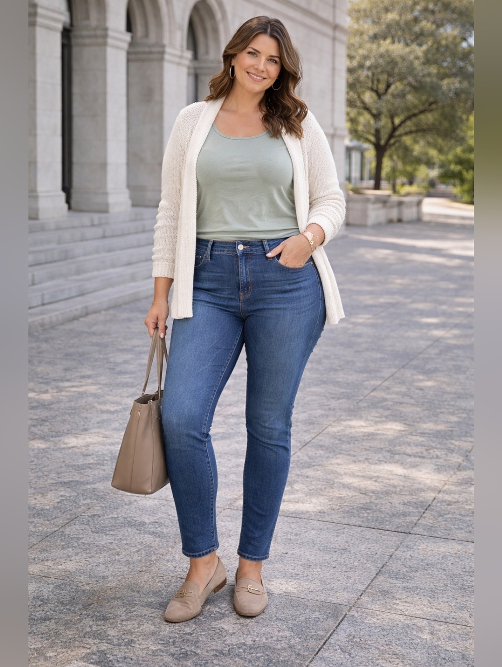 Eileen Fisher Organic Cotton Skinny Jeans Mid Rise Stretch Sustainable Sz 10